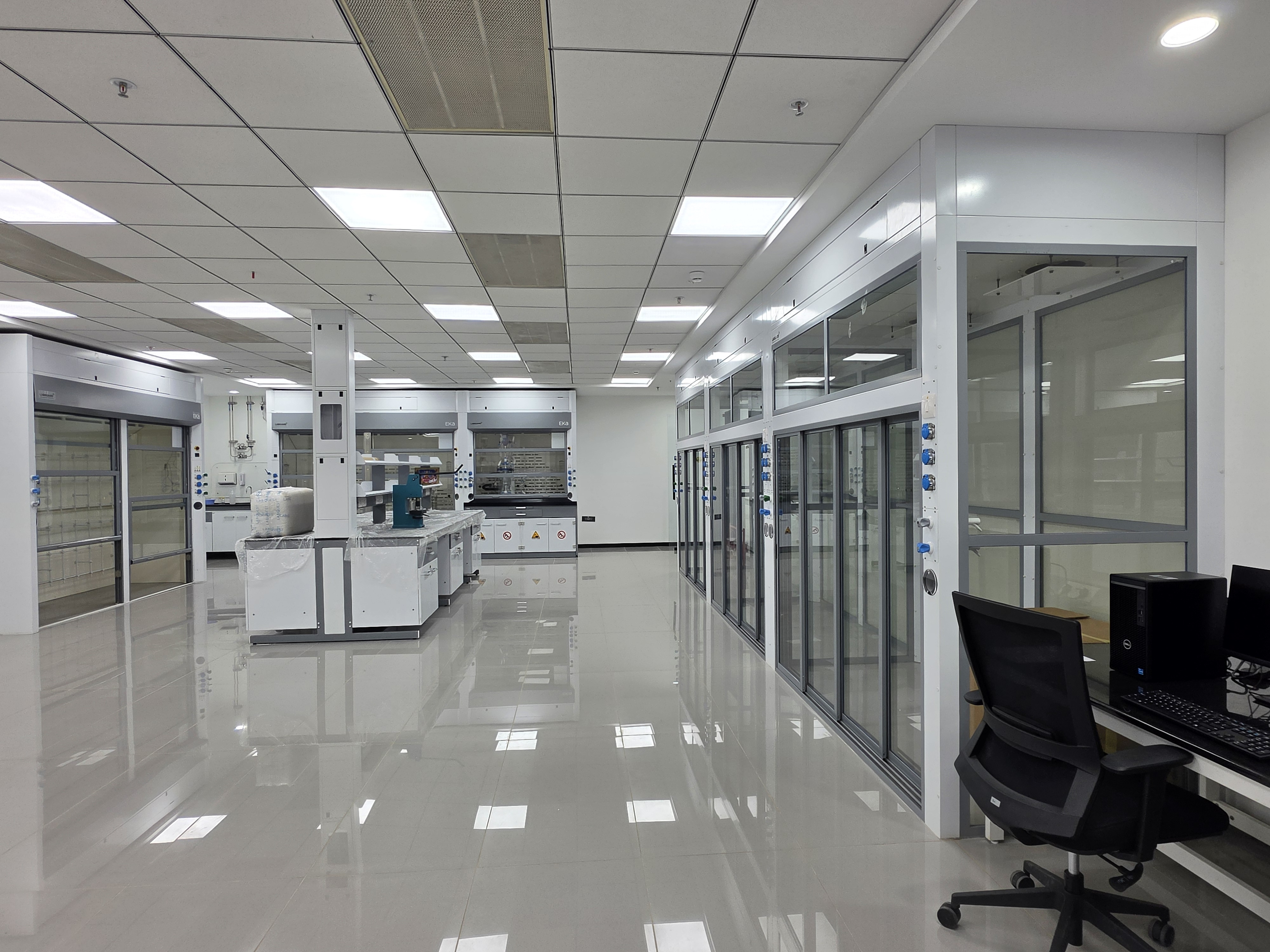 Scientists working in a lab