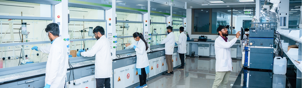 Scientists working in a lab